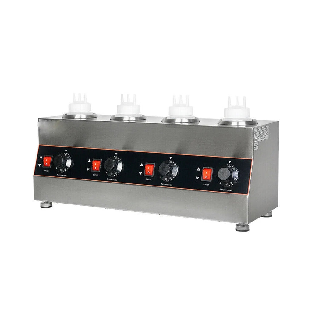 4 Pots Electric Sauce Warmer Stainless Steel J683151