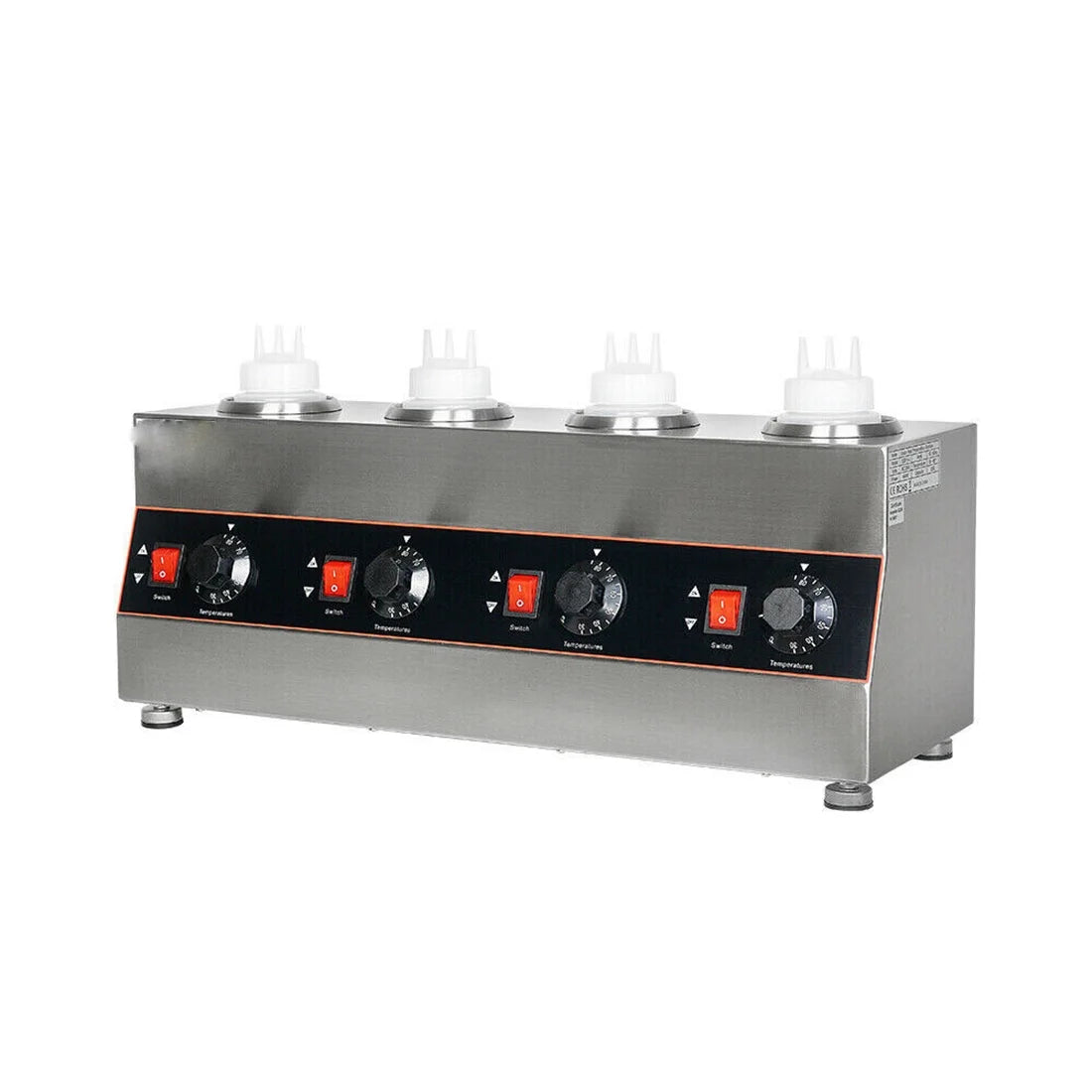 4 Pots Electric Sauce Warmer Stainless Steel J683151