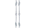 26" Chrome Twisted Spring Fork Bars Q7367