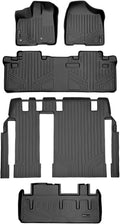 Black Custom Floor Mats 3 Rows and Cargo Liner Set K875