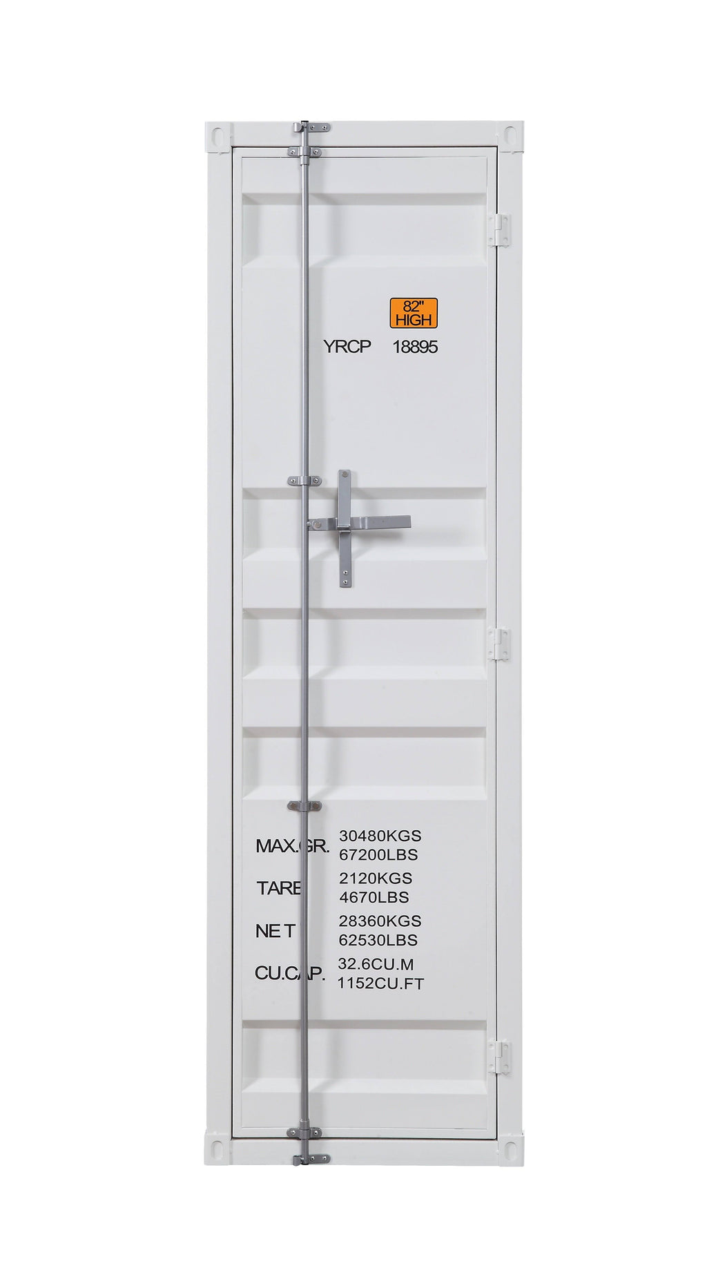 White Single Door Cargo Wardrobe Y731