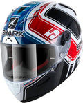 White - Blue - Red Helmet S67374