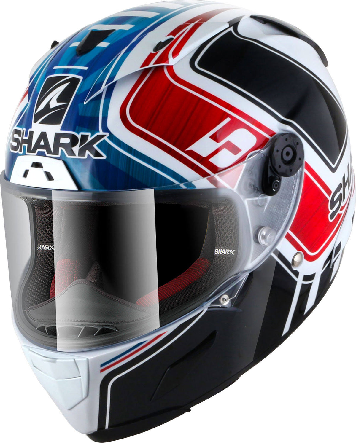 White - Blue - Red Helmet S67374