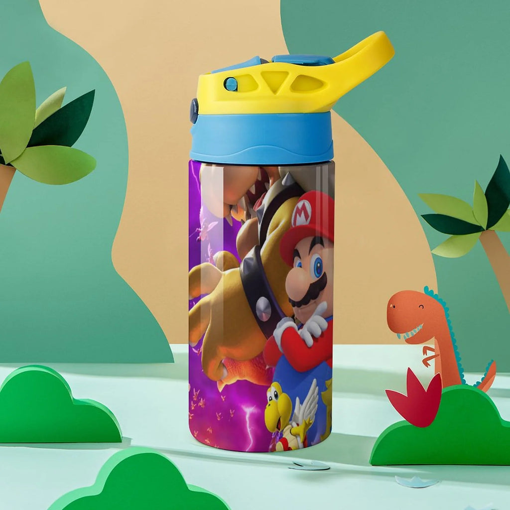 Insulated Stainless Steel Water Bottle with Straw W17424