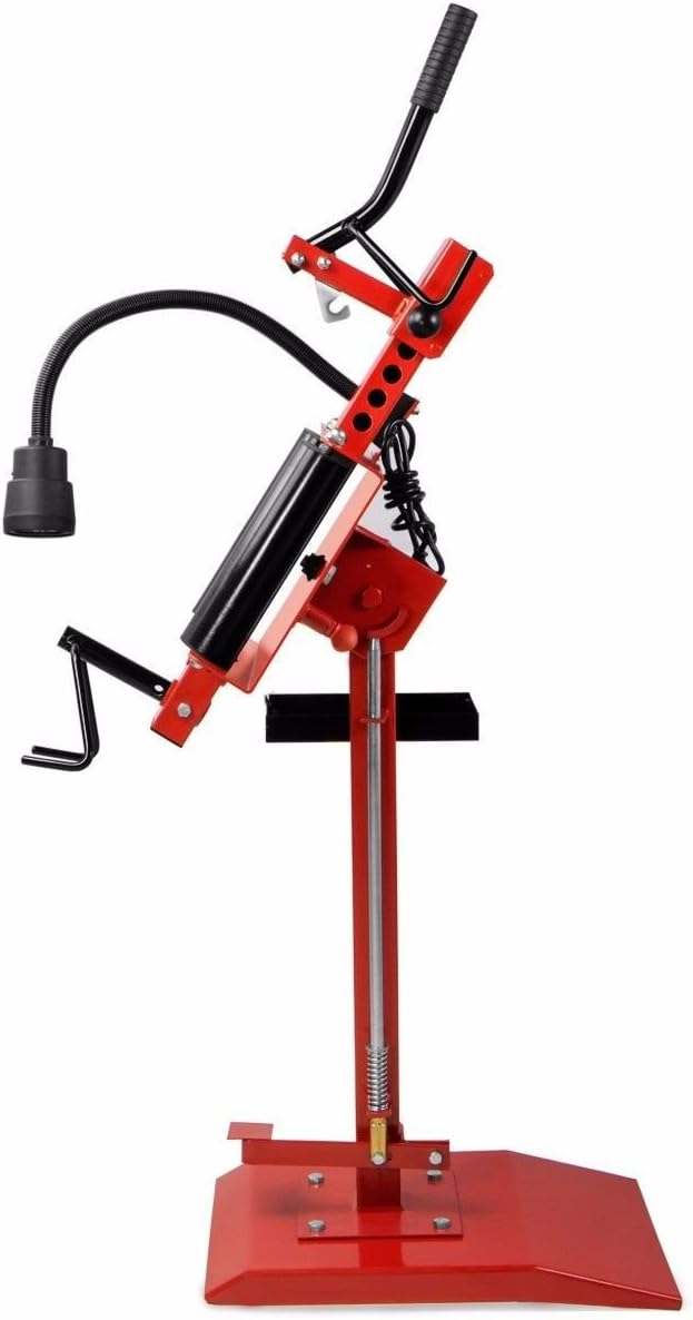 Manual Tire Spreader Portable Tire Changer Stand Adjustable LED Light Tool A3567