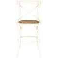 Distressed Ivory Bar Stool H862