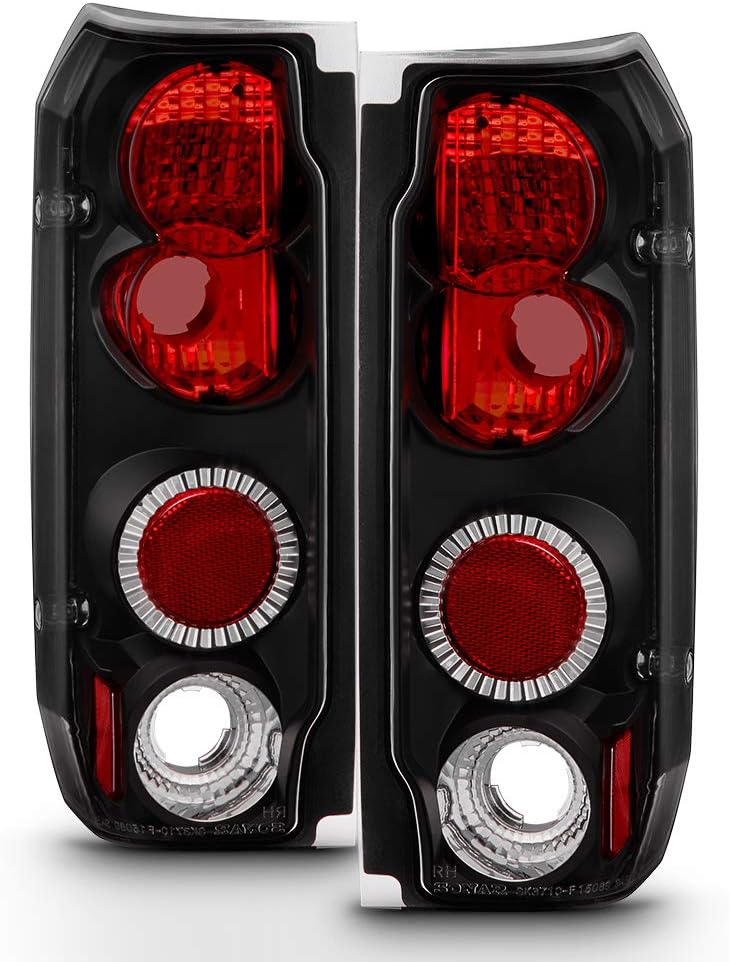Black Rear Tail Lights Brake Lamps Pair J791684
