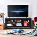 Black 3 Door Metal TV Cabinet X7442