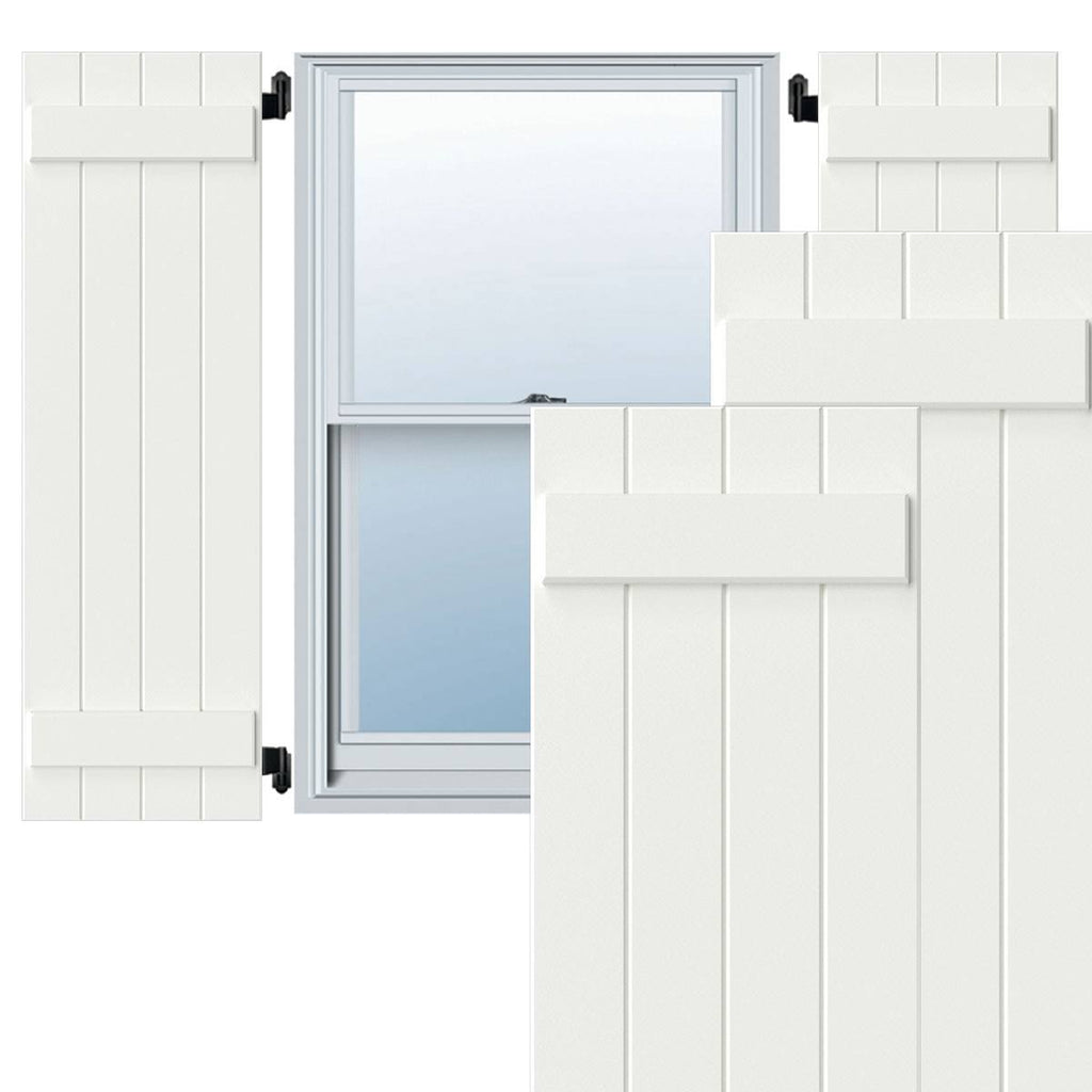 15x22W x 74x22H Exterior Composite Board-n-Batten Shutters (Per Pair) K976