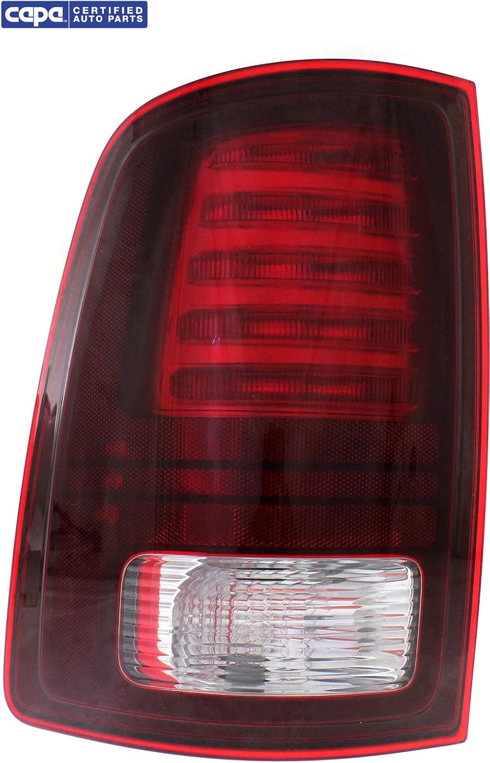 Tail Light with Clear & Red Lens Black Interior LED Driver Side F81161