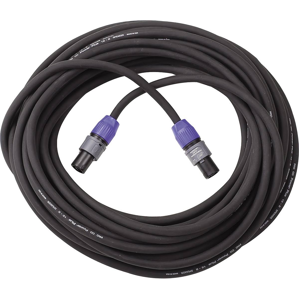 12g Speakon-Speakon 2-Pole Speaker Cable 50 ft. Z920