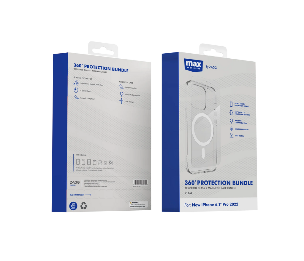 Clear Case + Screen Protector Bundle for iPhone Pro 14 K613