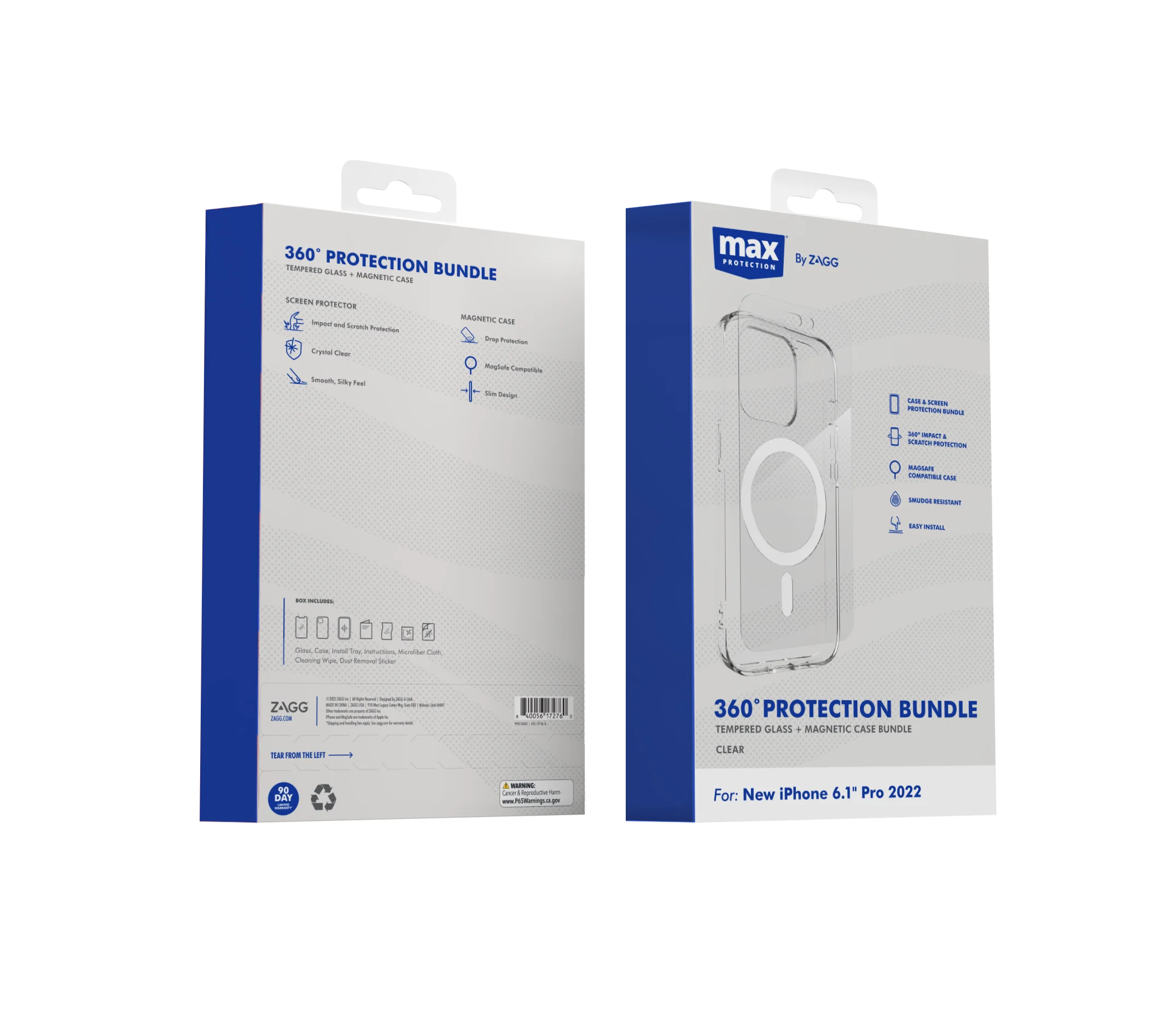 Clear Case + Screen Protector Bundle for iPhone Pro 14 K613