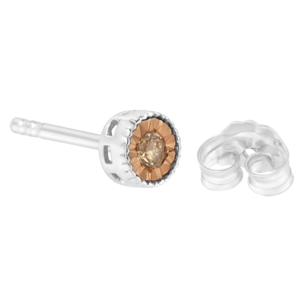 Champagne Diamond Stud Earrings A704710