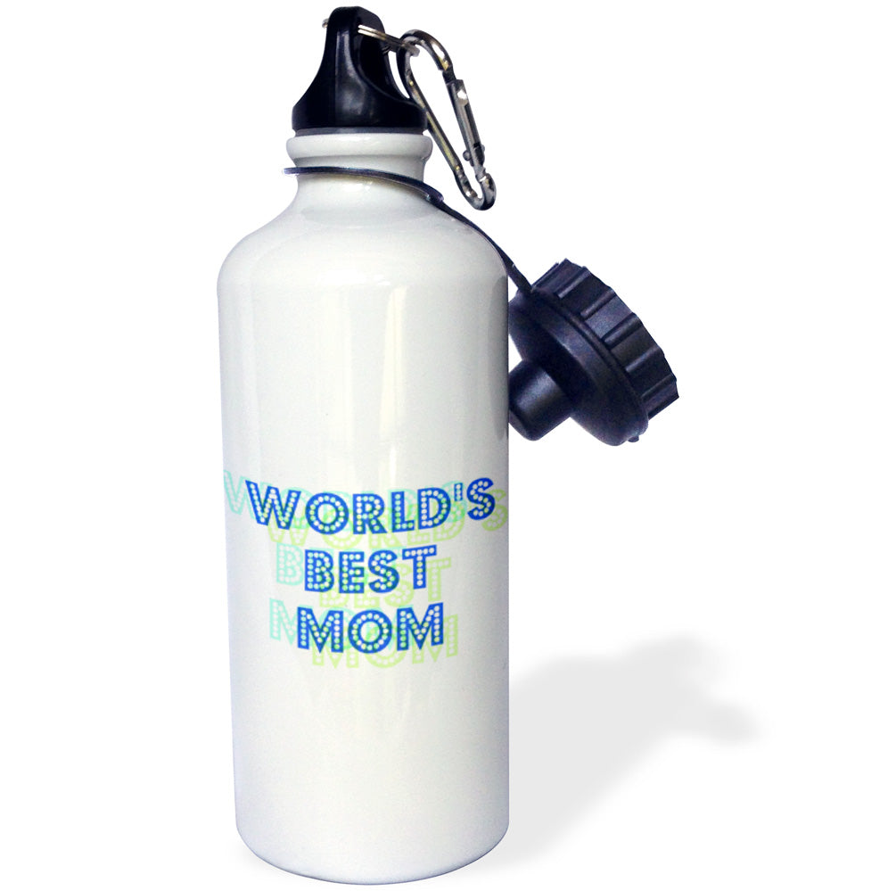 Blue and Green 21 oz Sports Water Bottle E543