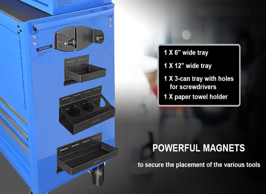 Magnetic Toolbox Tray Set, 4-piece, Pack of 2 Q460