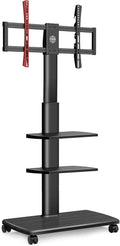 Rolling TV Stand on Wheels for 32 to 65 Inch Flat Screen TV, Black O385