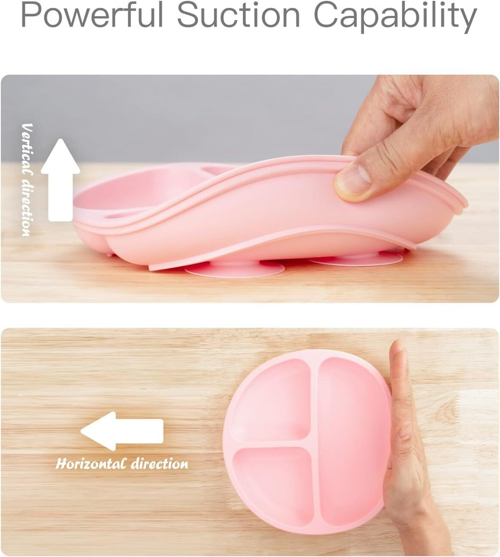 9 Pack Silicone Baby Feeding Set with Sippy Cup and Utensils P5597
