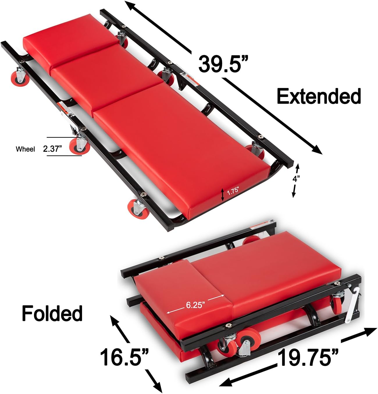 Low Profile 40 Crawler Roller Mechanics Creeper O723