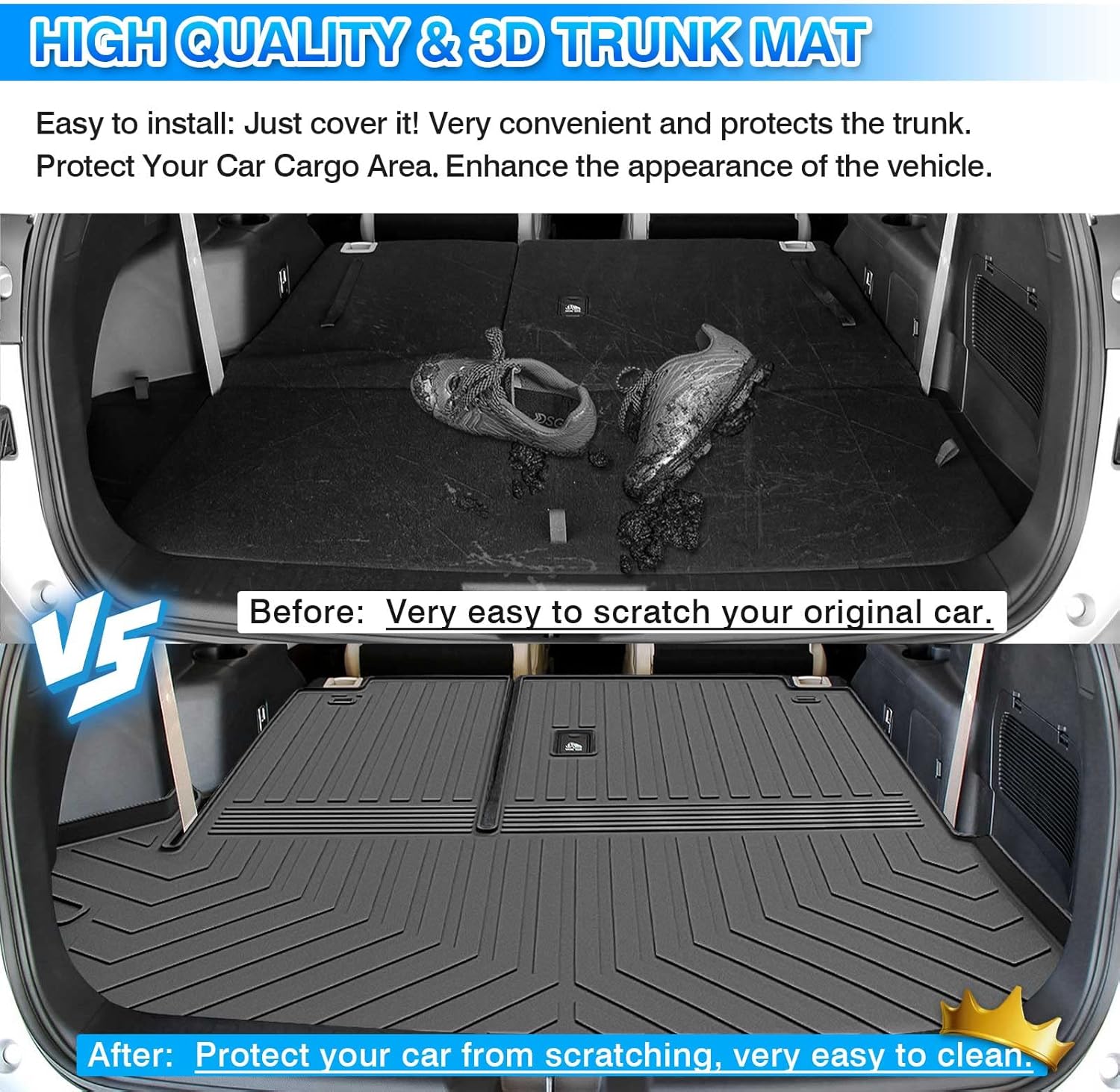 TPE Cargo Liner Trunk Mat Pack of 2 I156139