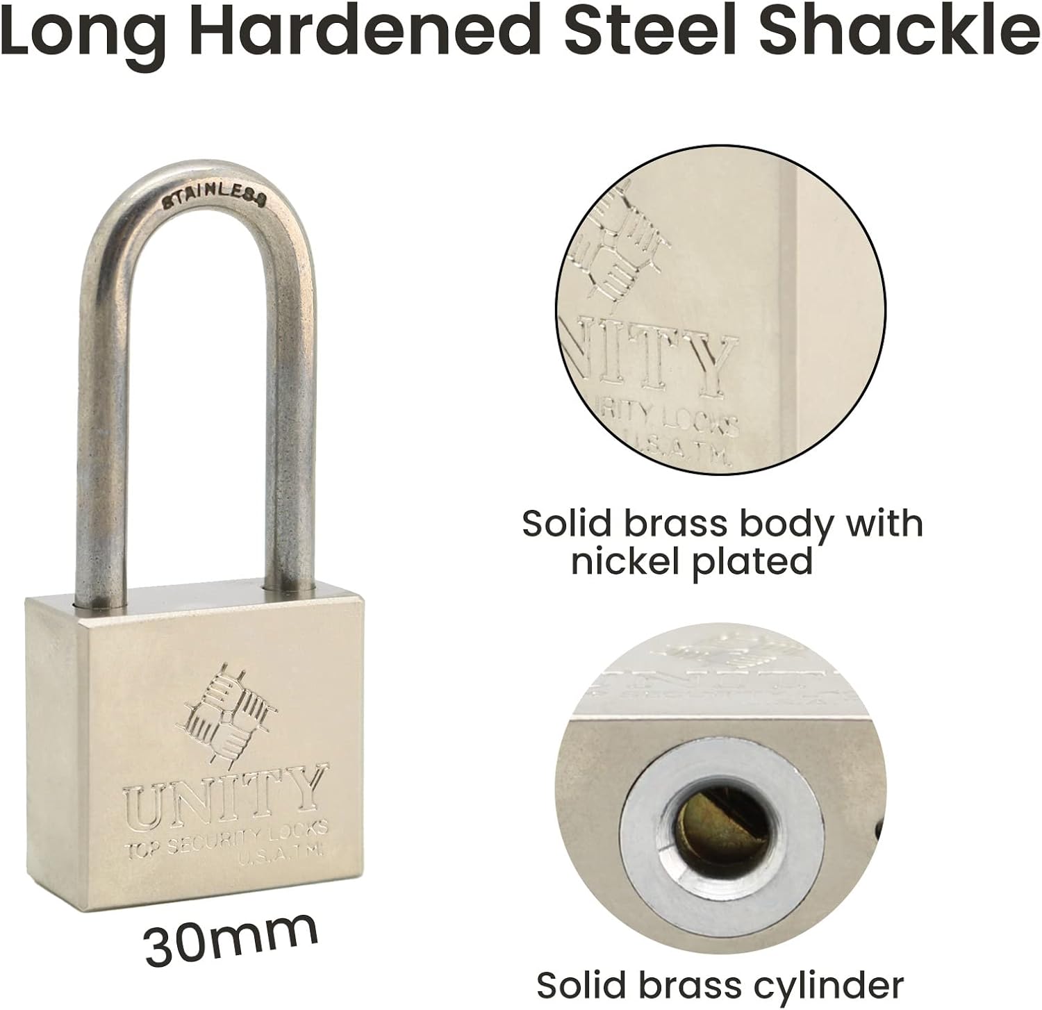 24 Pack Brass Keyed Alike Padlock with Long Shackle M345473