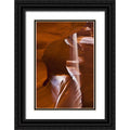Black Ornate Wood Framed Museum Art Print F1297