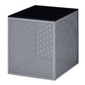 Gray Glass Top Side Table G3673