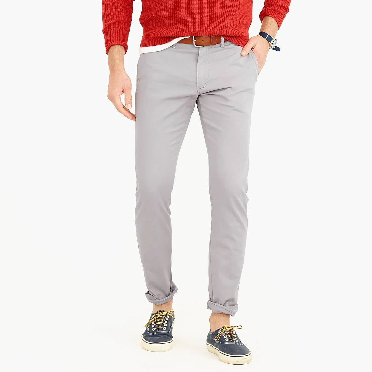 Mens 484 Slim-Fit Lightweight Garment-Dyed Stretch Chino B988279