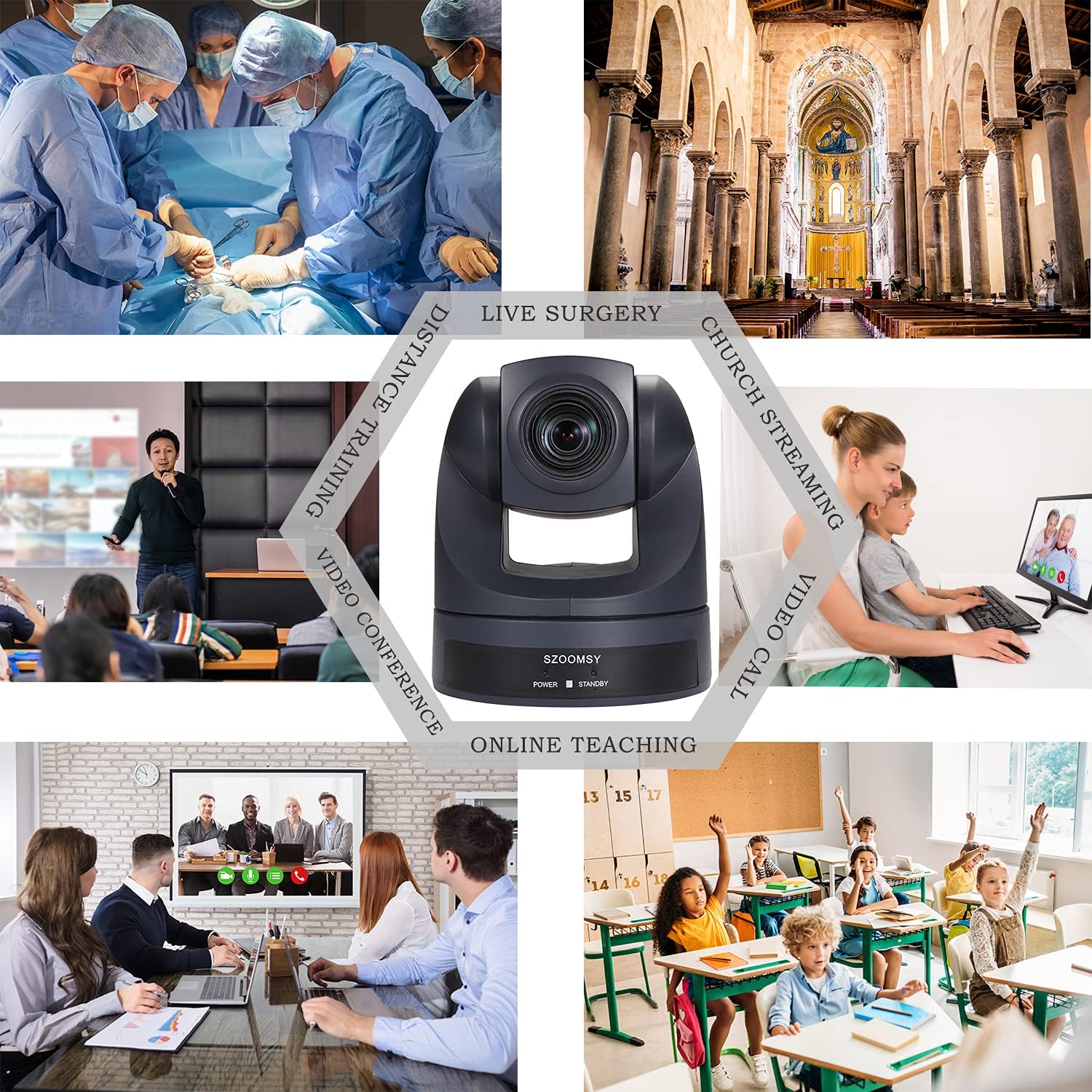 1080P USB PTZ Camera 20X Optical Zoom Webcam A377992