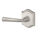 Federal Passage Leverset with Traditional Arch Rose Left Satin Nickel R95846