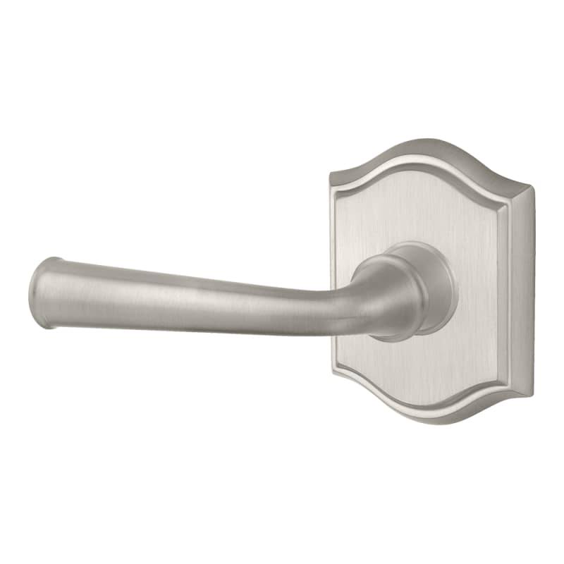 Federal Passage Leverset with Traditional Arch Rose Left Satin Nickel R95846