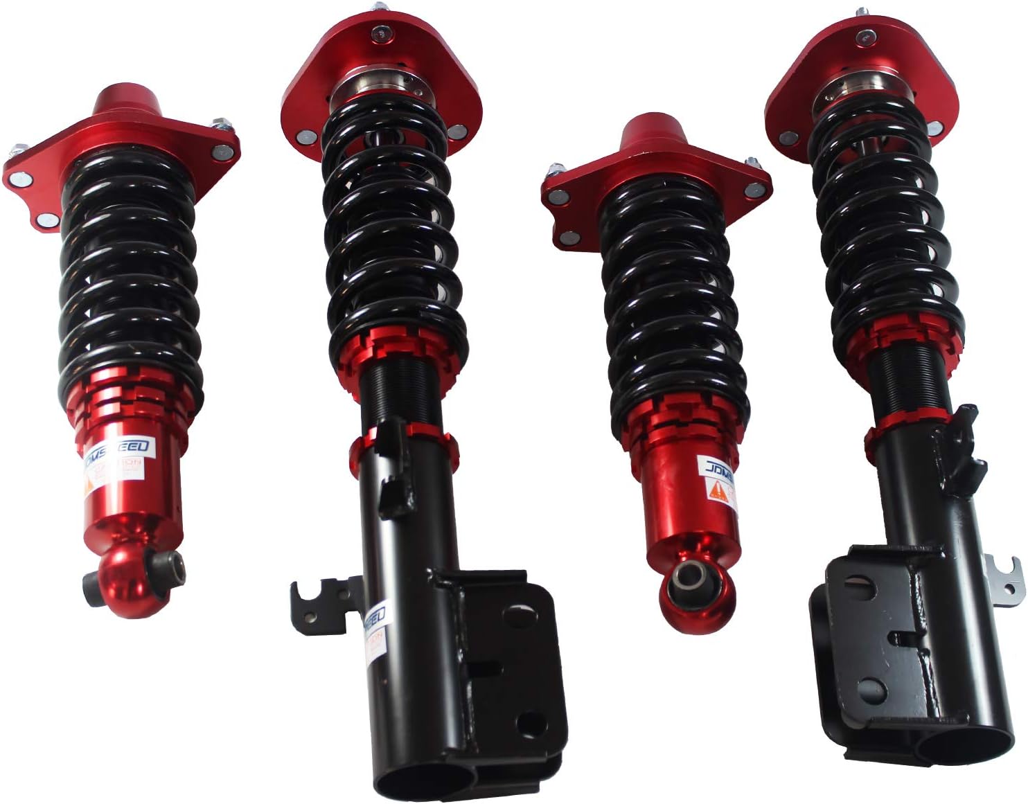 Red Full Coilover Struts Shocks Suspension Kit D3661