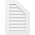 Half Octagon Top Right Surface Mount PVC Gable Vent J727