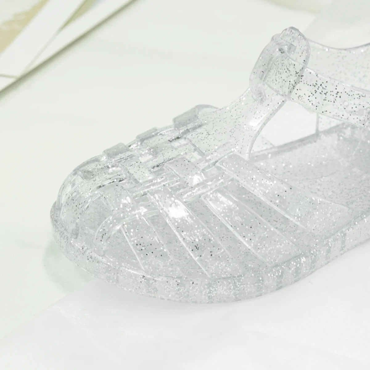 Toddler Girls Closed Toe Jelly Sandals Mary Jane Flat N89208