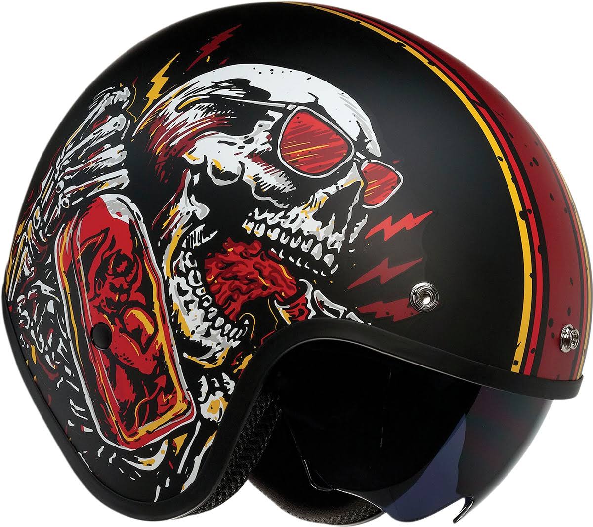 Black/Red Saturn Helmet B1334