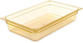 High-Heat Full-Size Food Pan, 12.7 qt, 20-3/4 x 12-3/4 x 4", Amber, Case of 6 W9797