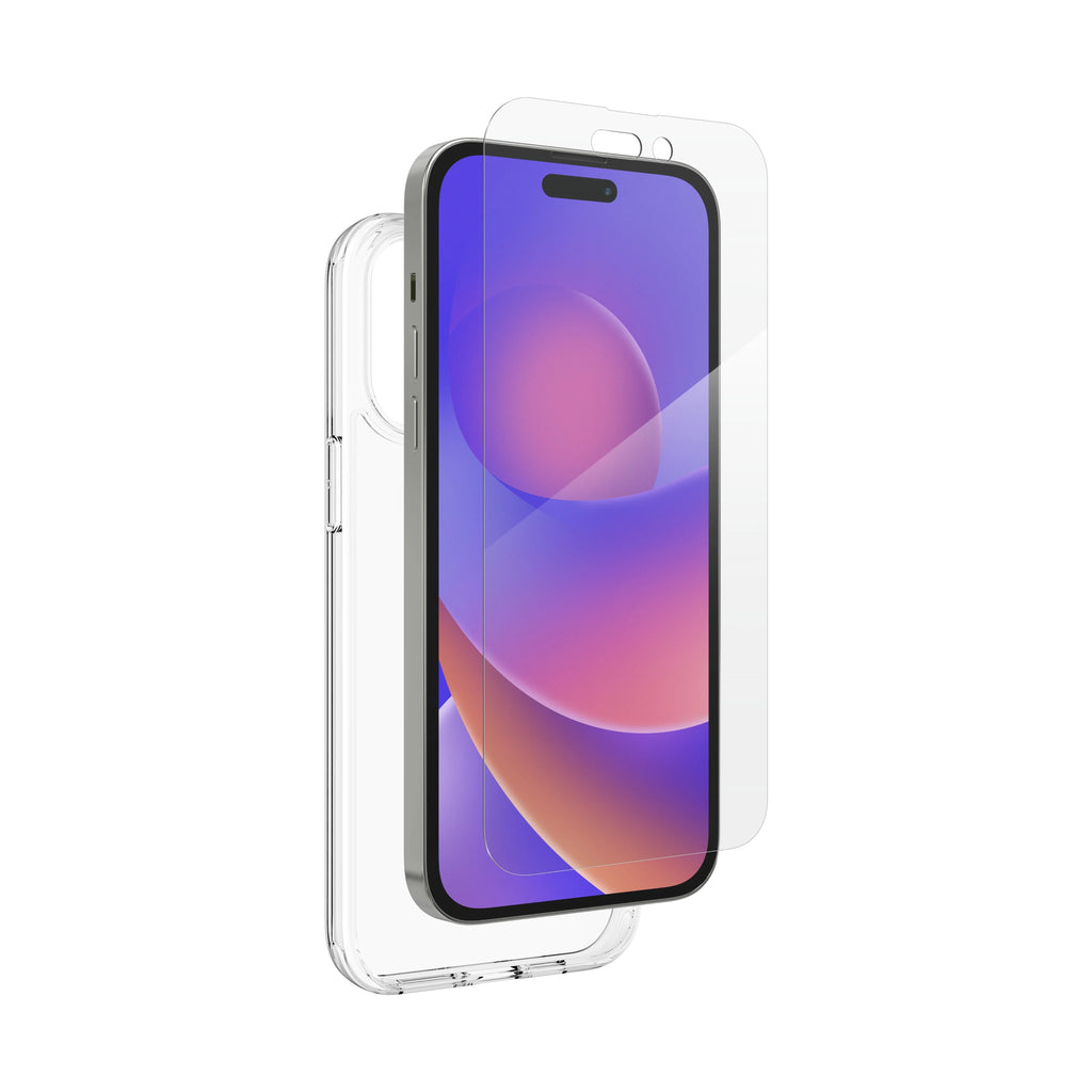 Clear Case + Screen Protector Bundle for iPhone Pro 14 K613