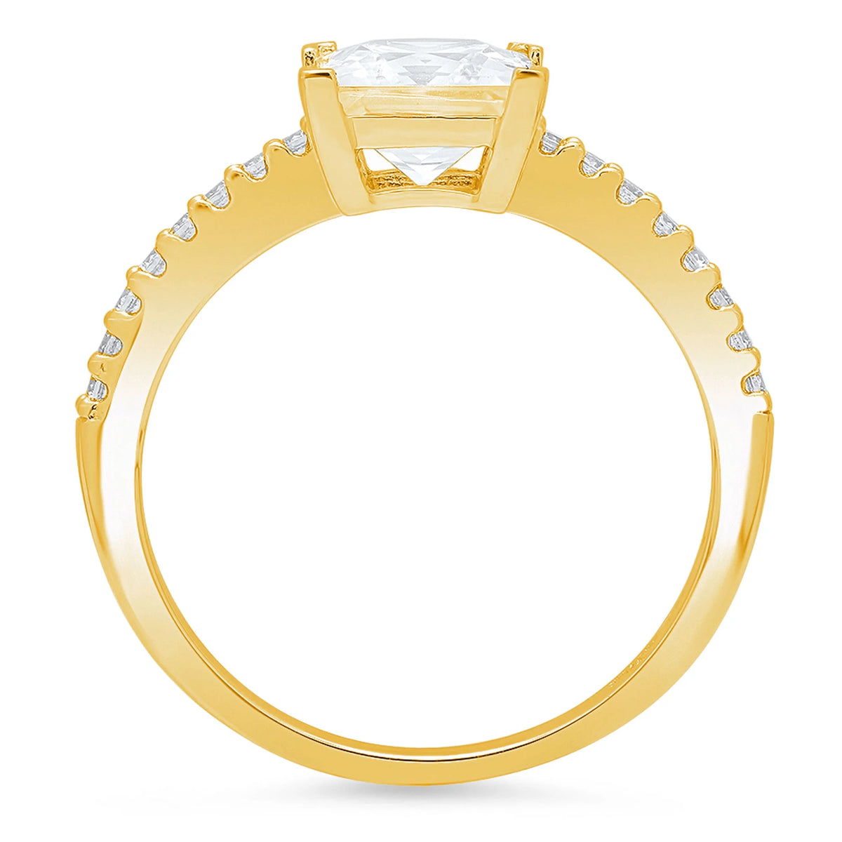 18k yellow gold simulated alexandrite ring size 3.75 Q55931