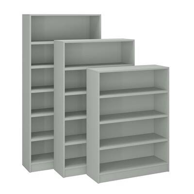 Gray 4 Shelves Bookcase J433