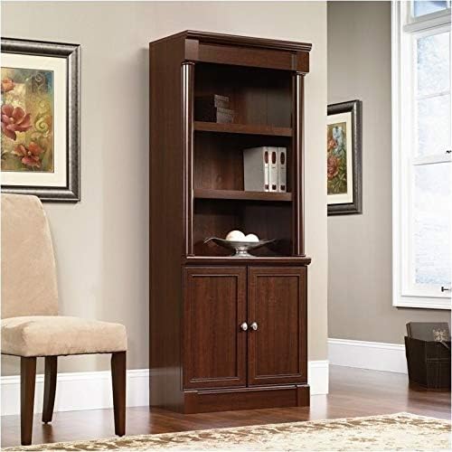 Library Bookcase with Doors in Select Cherry M5816