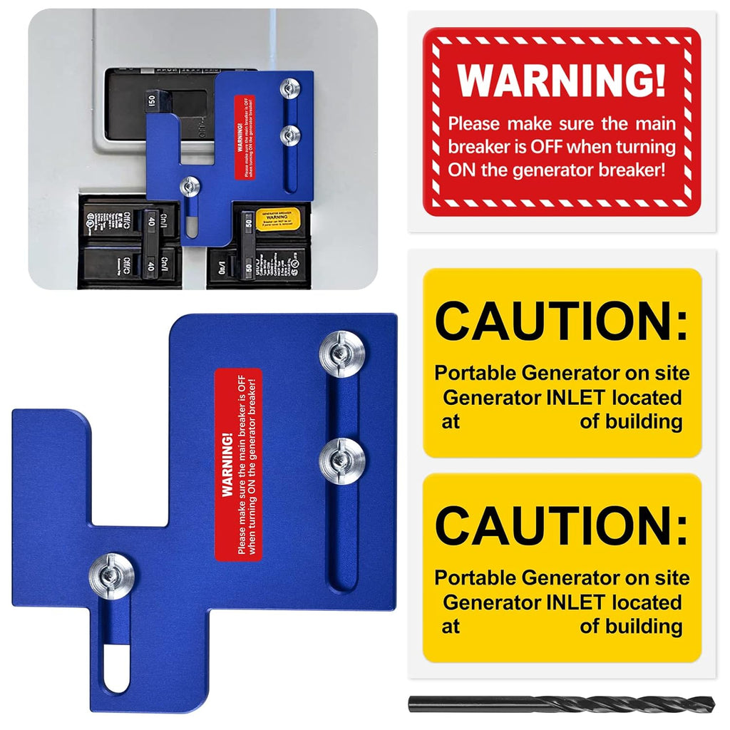 Generator Interlock Kit Blue for Cutler Hammer CH and BR Series, 150 and 200 amp, Pack of 2 T3818