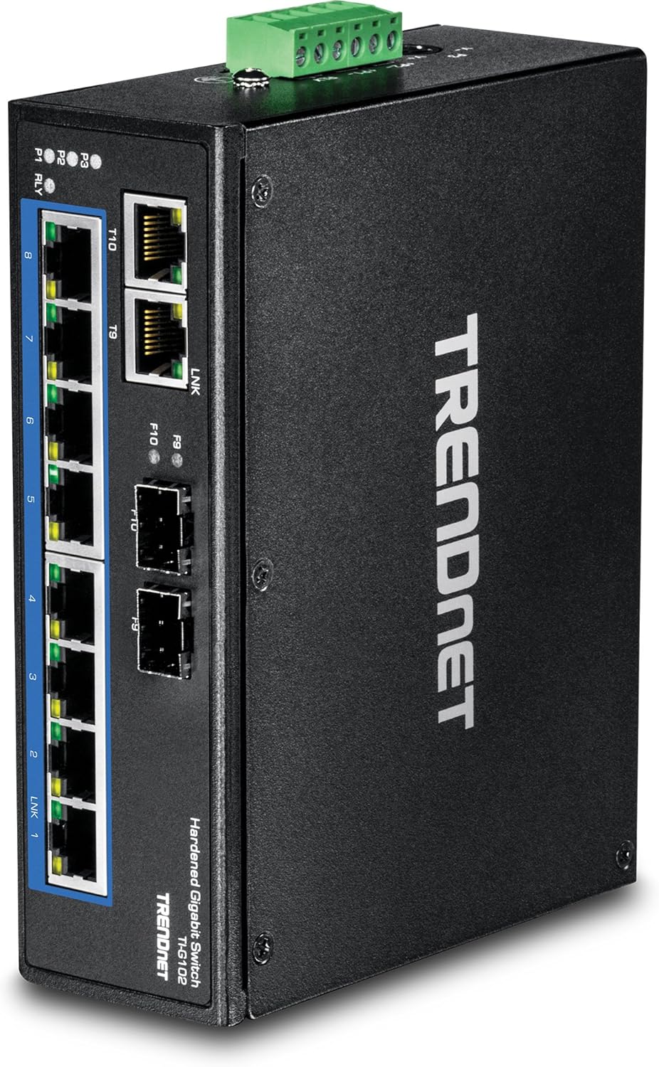 10-Port Hardened Industrial Gigabit DIN-Rail Switch G119329