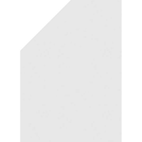 Half Octagon Top Right Surface Mount PVC Gable Vent J727