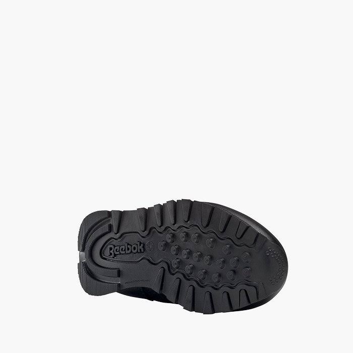 Black Children Leather Trainers O625561