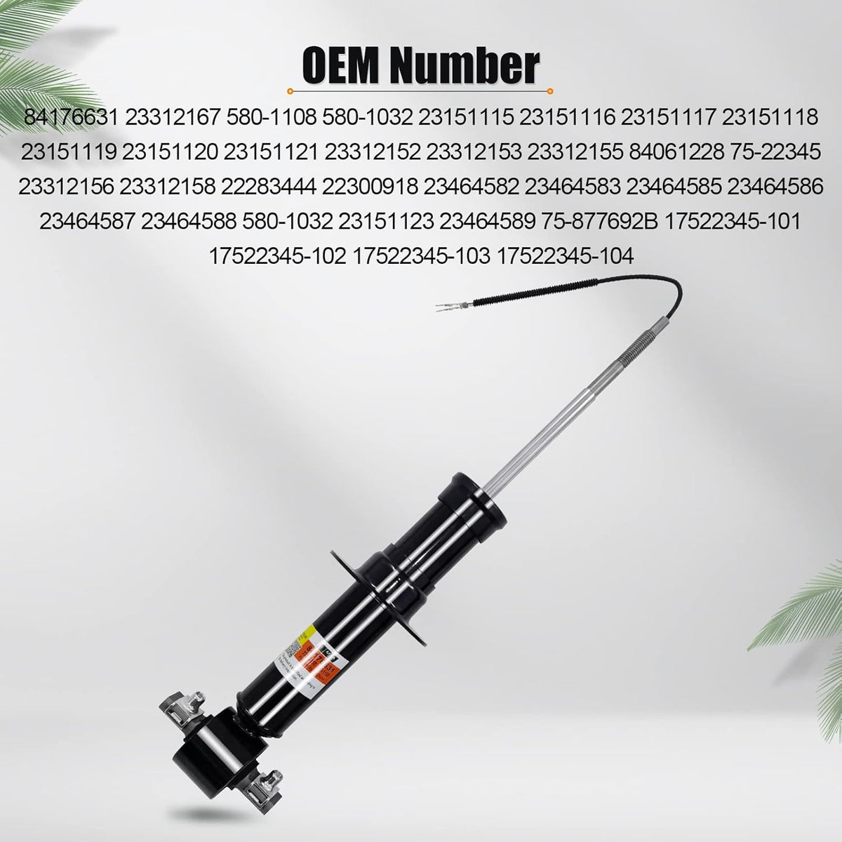 1Pair Front Shocks Absorbers w/Magnetic B76463
