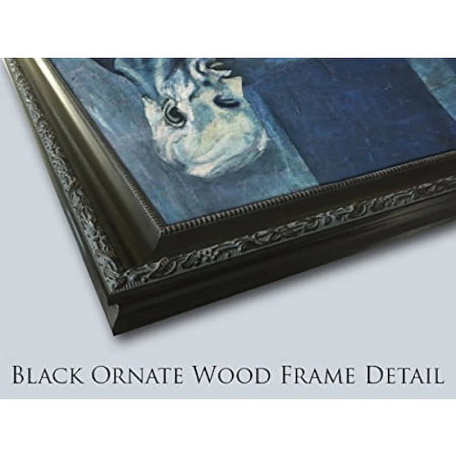 Black Ornate Wood Framed Museum Art Print F1297
