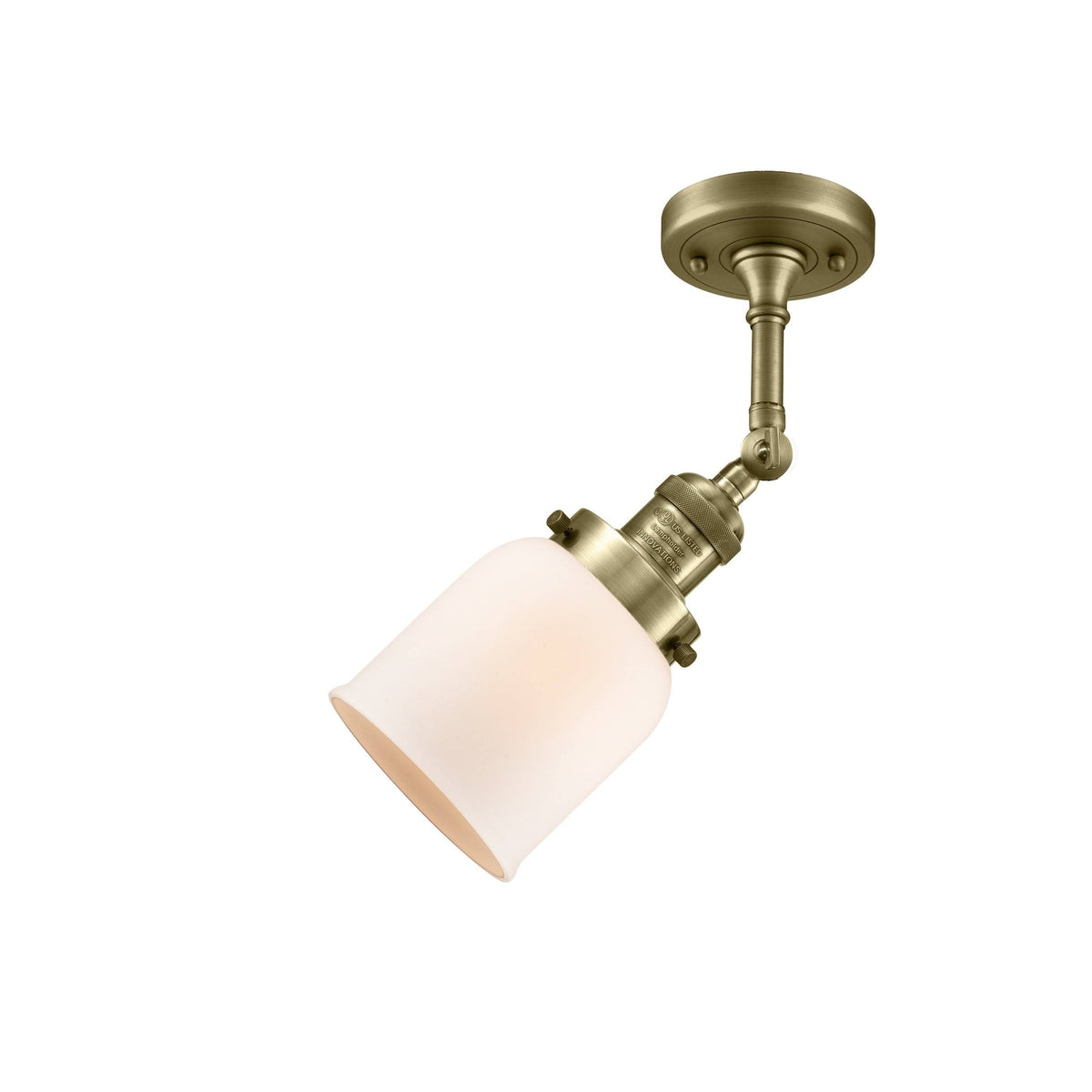 Black Semi Flush Mount Light L543