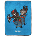 Blue Microfiber Throw B284693