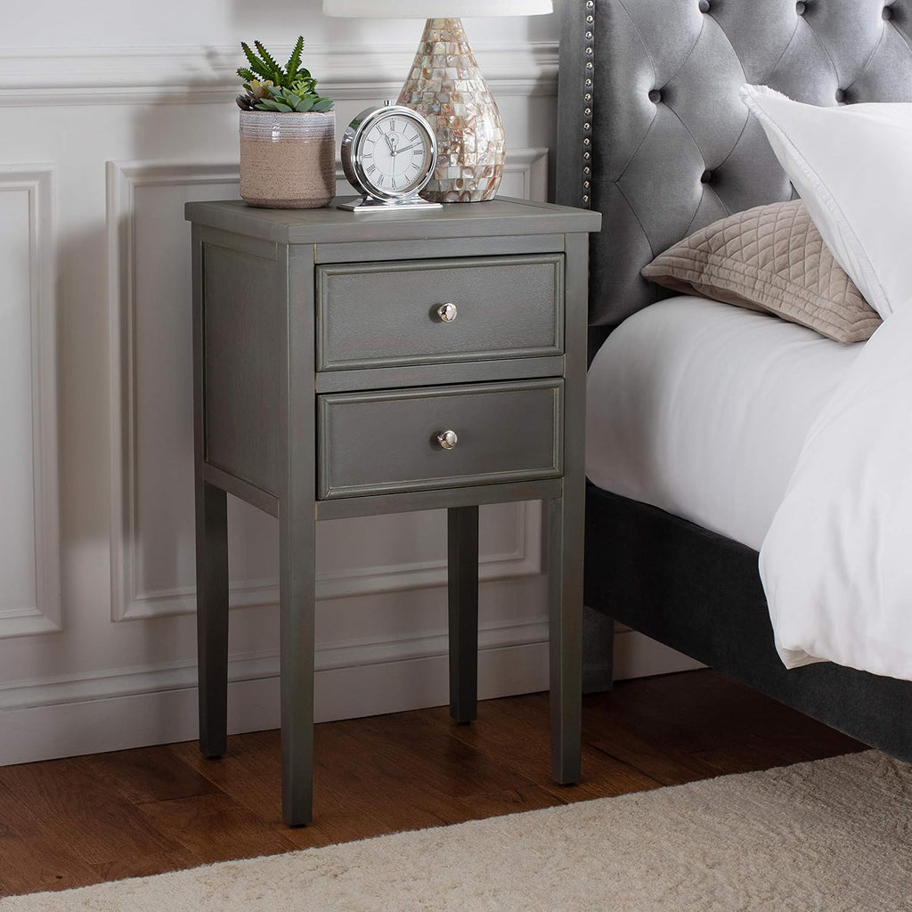 French Grey End Table Q30277