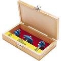 Horizontal Panel Router Bit Set with Wooden Case J417